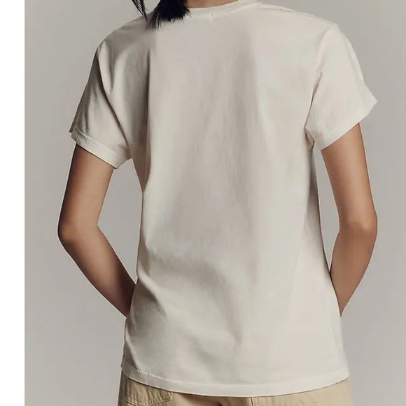 Anthropologie Cream Cheetah Graphic Tee - Picture 8 of 8